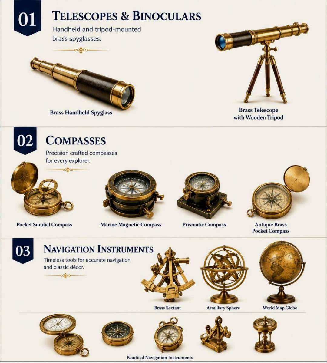 Faina Enterprises catalogue page 2 — Nautical Instruments
