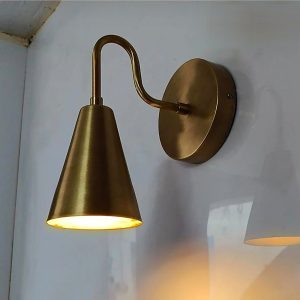 Brass Cone Wall Sconce — Faina Enterprises