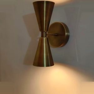 Diabolo Mid-Century Brass Wall Sconce — Faina Enterprises