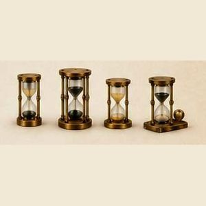 Brass & Wood Hourglass Sand Timer