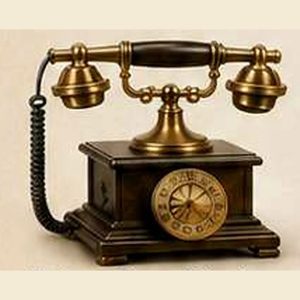 Vintage Brass Telephone Replica
