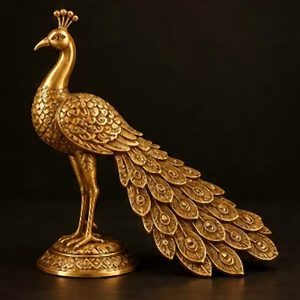 Decorative Brass Peacock Statue